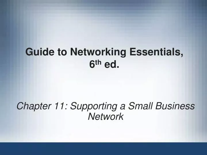 guide to networking essentials 6 th ed
