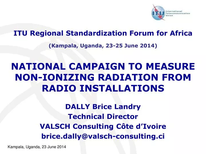 national campaign to measure non ionizing radiation from radio installations