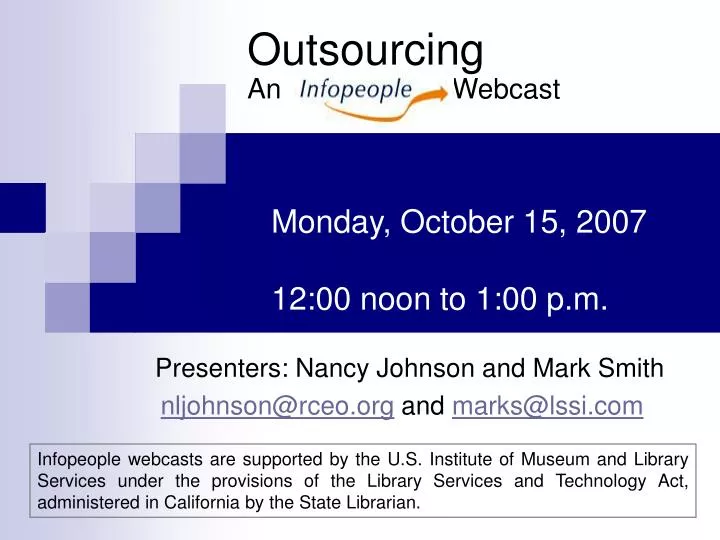 outsourcing an webcast