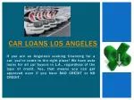 Auto Loan Los Angeles