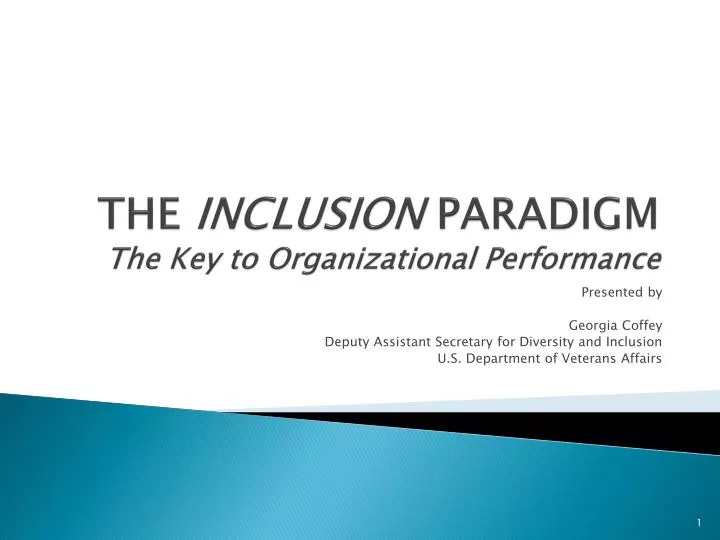 the inclusion paradigm the key to organizational performance