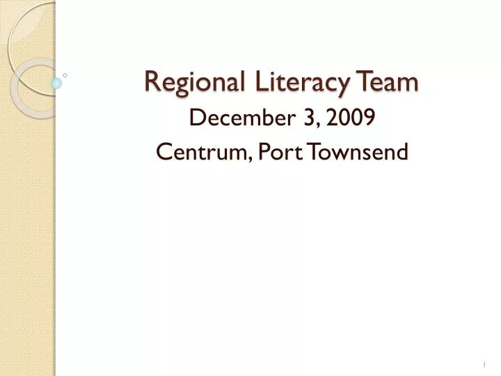 regional literacy team