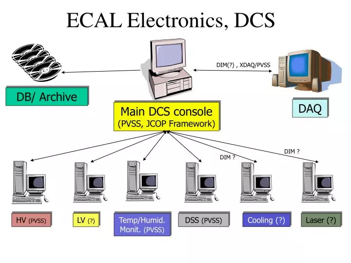 ecal electronics dcs