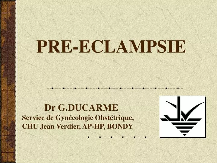 pre eclampsie