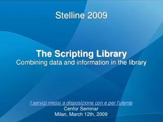 Stelline 2009