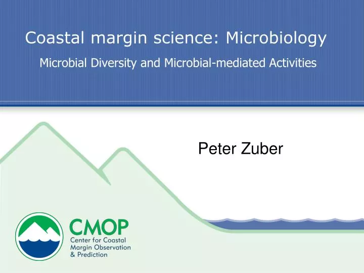 coastal margin science microbiology microbial diversity and microbial mediated activities