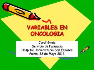 variables en oncologia
