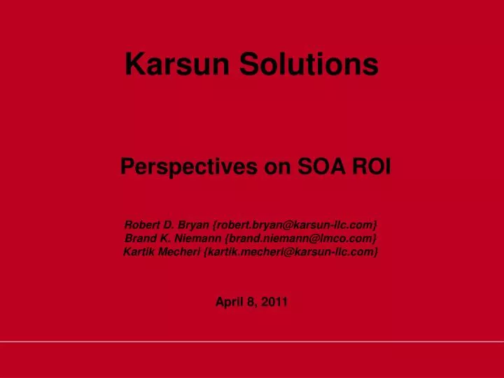 perspectives on soa roi