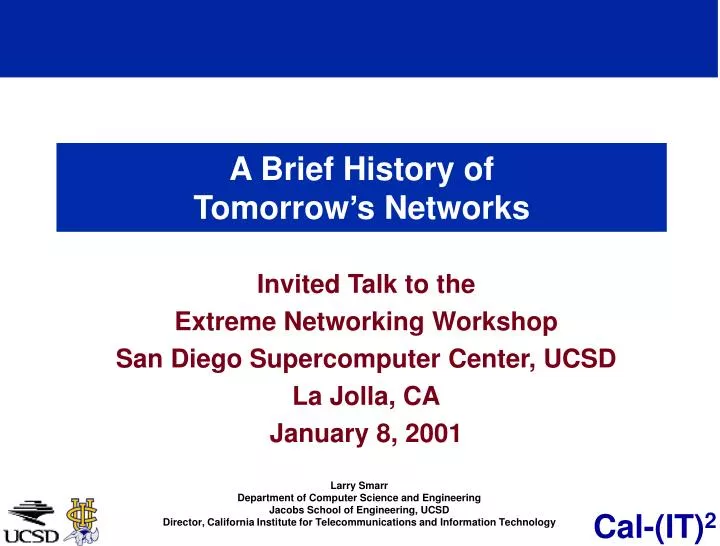 a brief history of tomorrow s networks