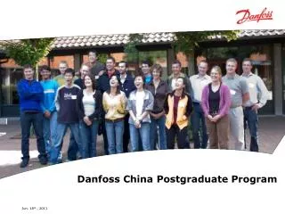 Danfoss China Postgraduate Program