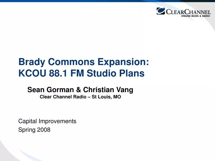 brady commons expansion kcou 88 1 fm studio plans