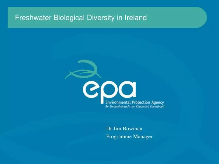 freshwater biological diversity in ireland