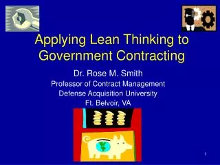 Applying Lean Thinking to Government Contracting