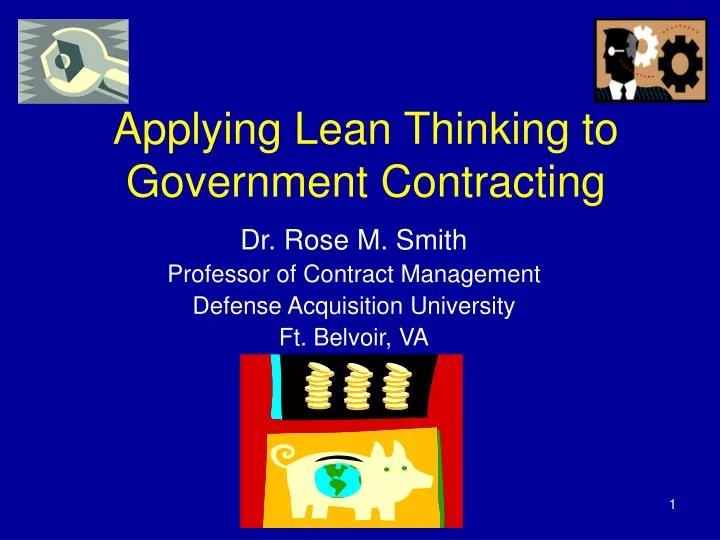 applying lean thinking to government contracting