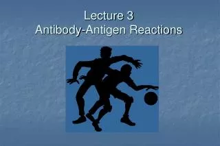 Lecture 3 Antibody-Antigen Reactions