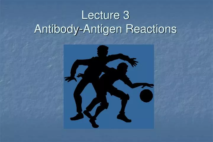 lecture 3 antibody antigen reactions