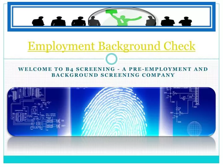 employment background check