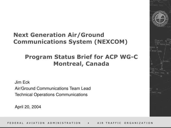 next generation air ground communications system nexcom