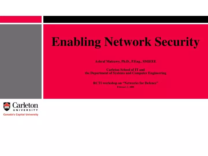 enabling network security
