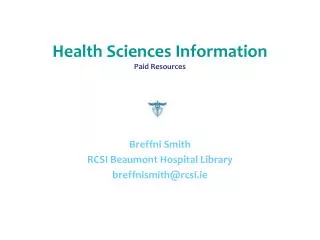 Health Sciences Information Paid Resources