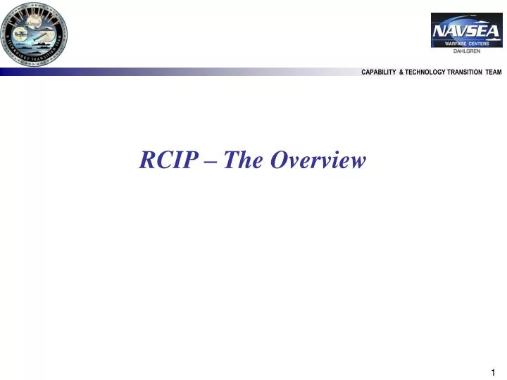 rcip the overview