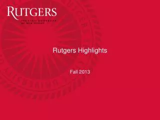 Rutgers Highlights