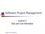 Software Project Management - slide 1