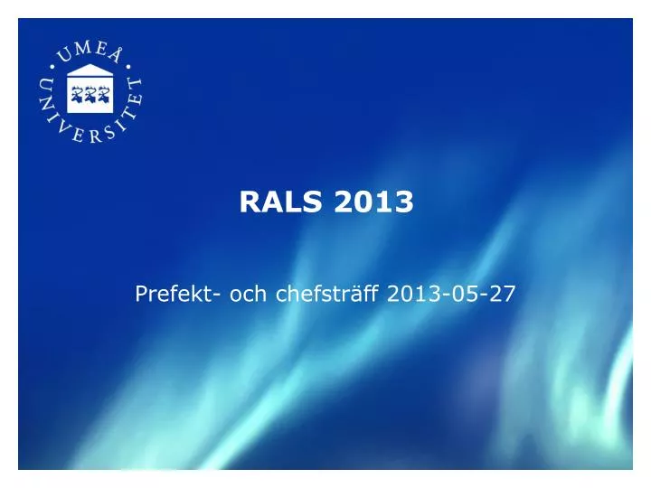 rals 2013