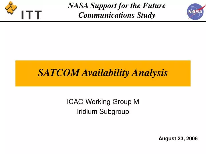 satcom availability analysis