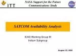 SATCOM Availability Analysis - slide 1