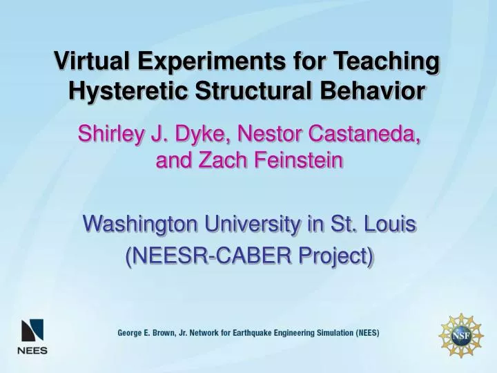 virtual experiments for teaching hysteretic structural behavior