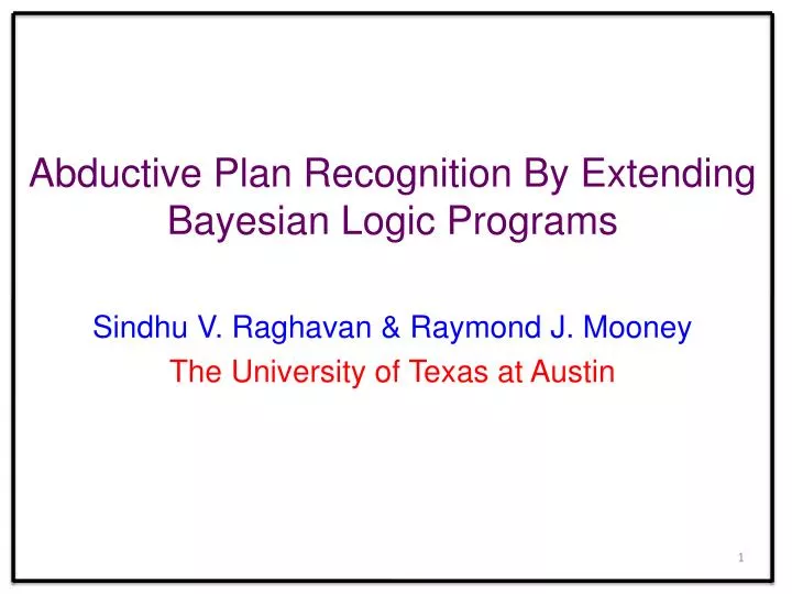 abductive plan recognition by extending bayesian logic programs