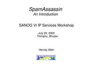 SpamAssassin An Introduction