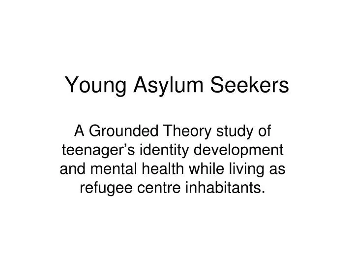 young asylum seekers