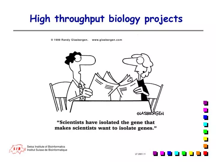 high throughput biology projects