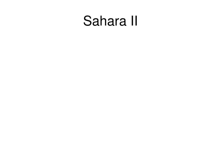 sahara ii