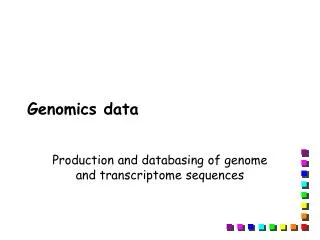 Genomics data
