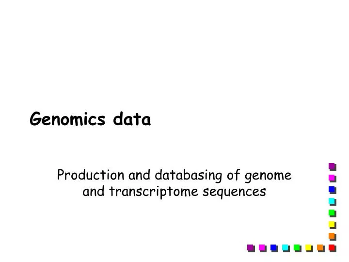 genomics data