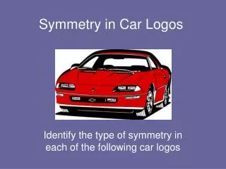 Symmetry in Car Logos