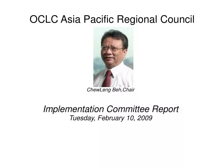 oclc asia pacific regional council