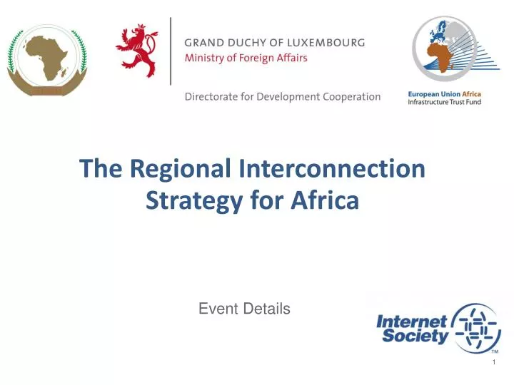 the regional interconnection strategy for africa