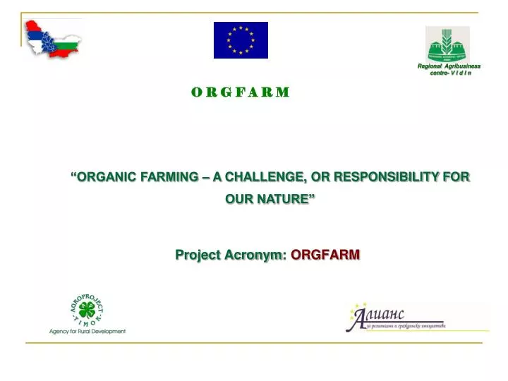 project acronym orgfarm