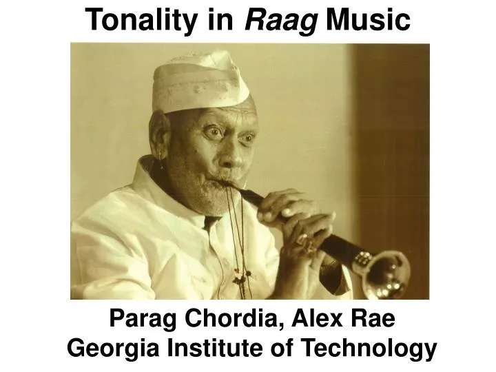 tonality in raag music