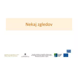 nekaj zgledov