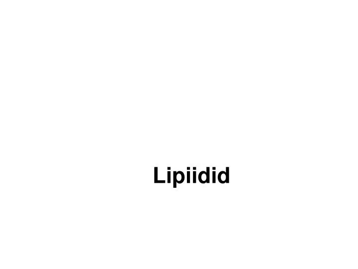 lipiidid