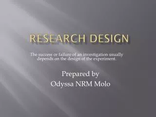 Research Design