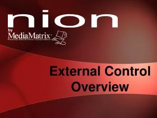External Control Overview