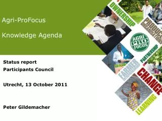 Agri-ProFocus Knowledge Agenda