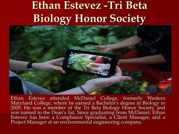 ethan estevez tri beta biology honor society