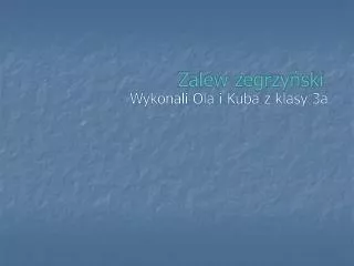 zalew zegrzy ski